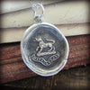 Wolf Wax Seal Pendant Necklace