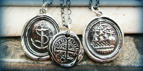 Nautical Wax Seal Necklaces