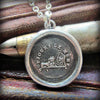 Always the Same wax seal pendant on pen
