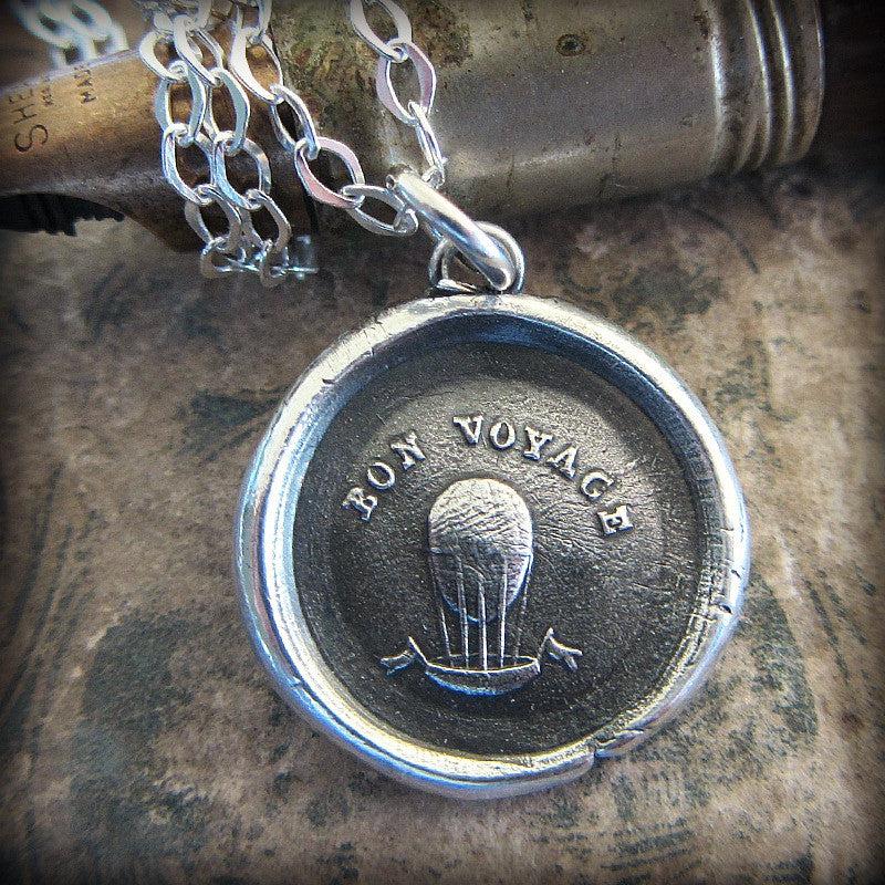 Bon Voyage Balloon Wax Seal Charm | Good Luck!