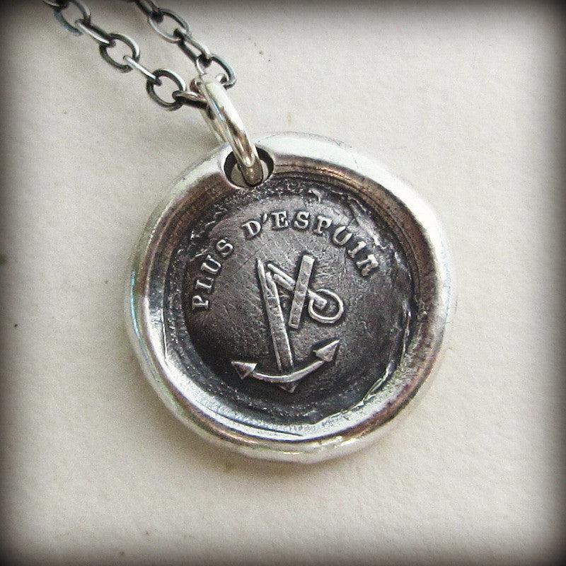 Broken Anchor small wax seal dark