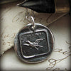 Eagle wax seal necklace