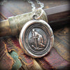 Faith leaning on hope wax seal