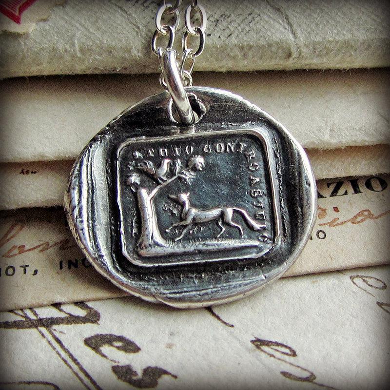 The Fox and the Rooster Aesop Fable Charm close up shot