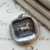 Horse wax seal necklace