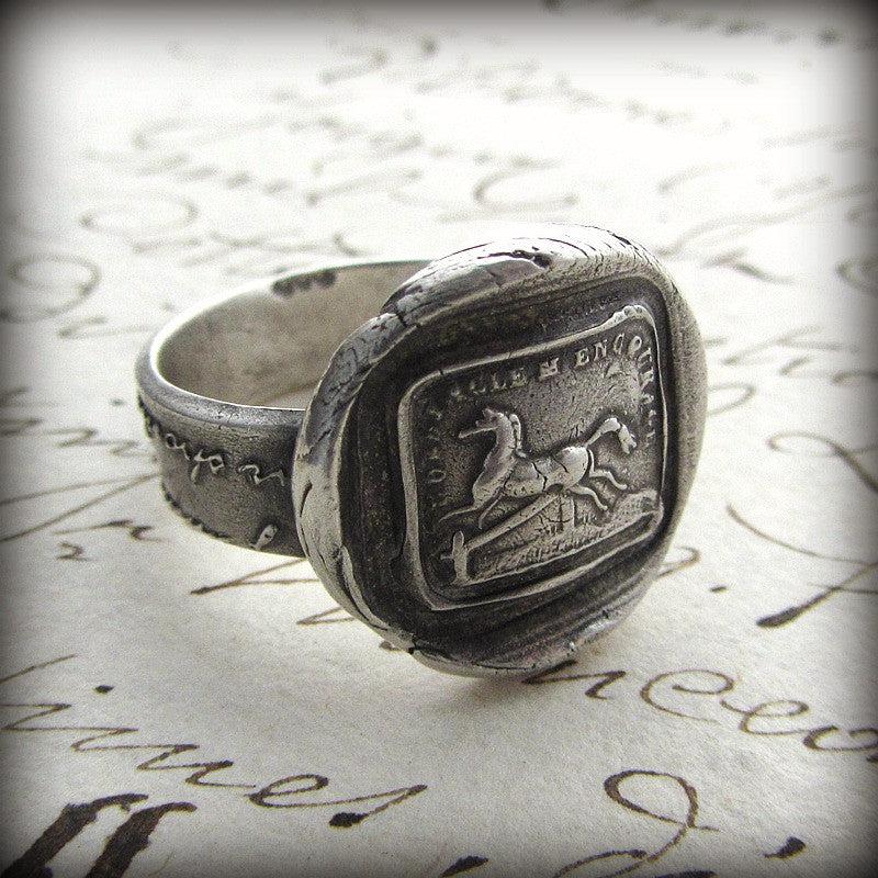 Horse obstacles wax seal ring
