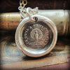Peacock Wax Seal Necklace