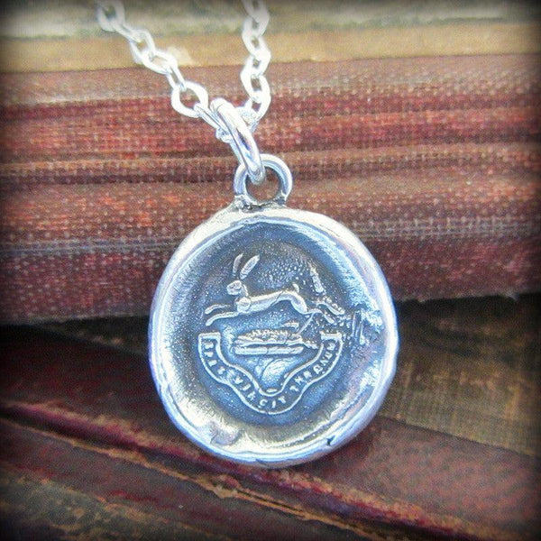 Rabbit Wax Seal Crest Necklace - Shannon Westmeyer Jewelry Rabbit Wax Seal Crest Necklace - Shannon Westmeyer Jewelry