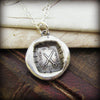 Scissors Wax Seal necklace with chain
