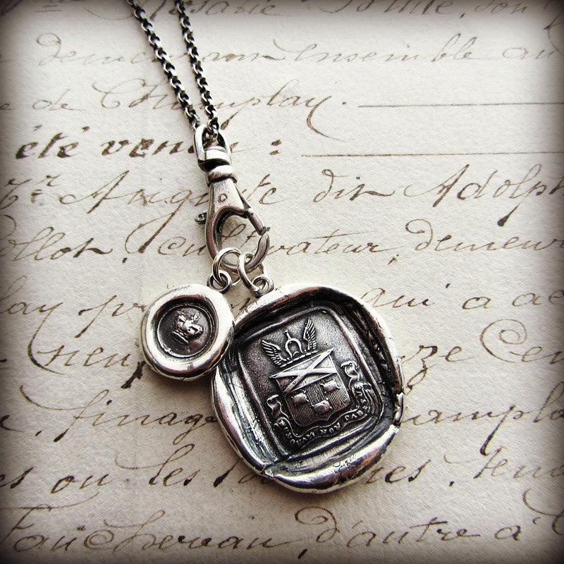 Vintage Style Swivel Fob Charm Holder dark chain