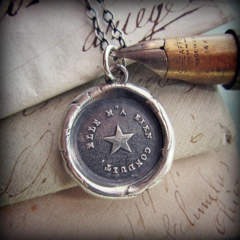 True North Star Wax Seal Necklace 