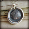 Weather vane wax seal necklace