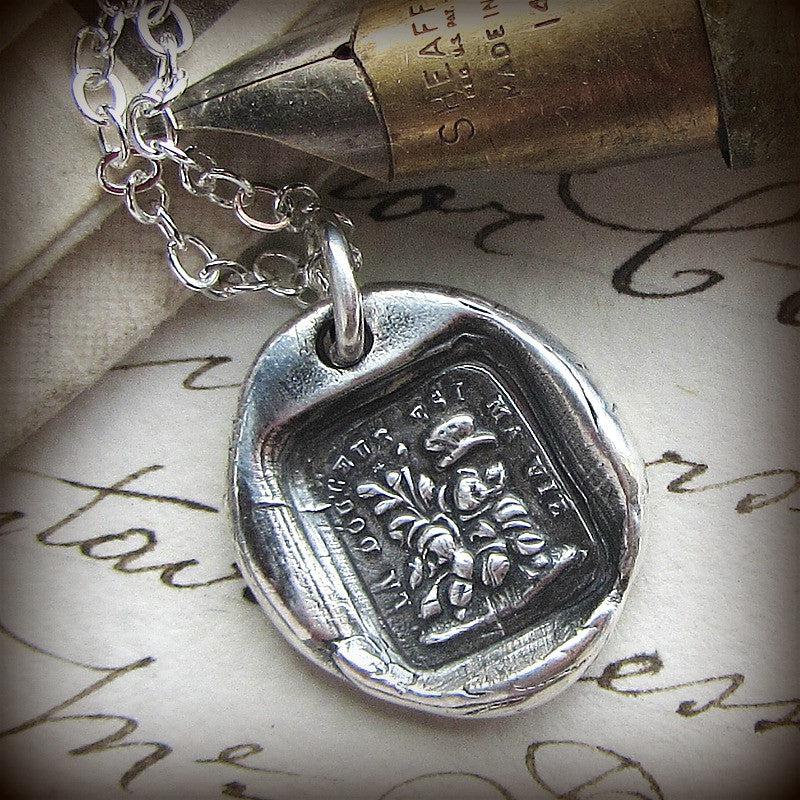 Your Sweetness Is My Life wax seal necklace
