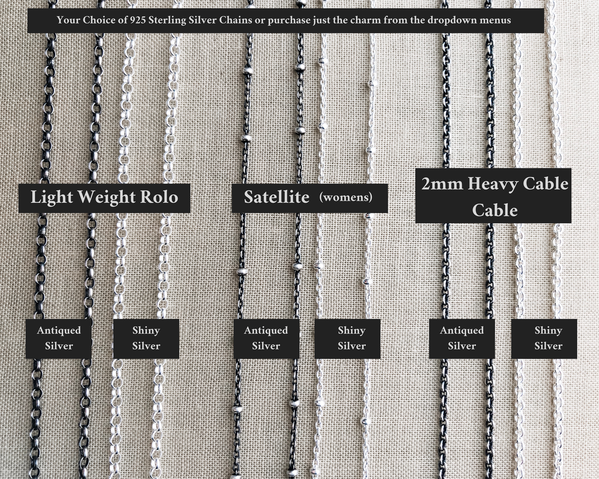 Tiny lyre chain chain options