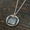 Bend Don't Break Wax Seal Necklace- go with the flow - the Oak and the Reed Aesop Fable