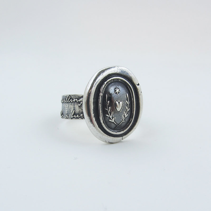 heart and star ring white bg