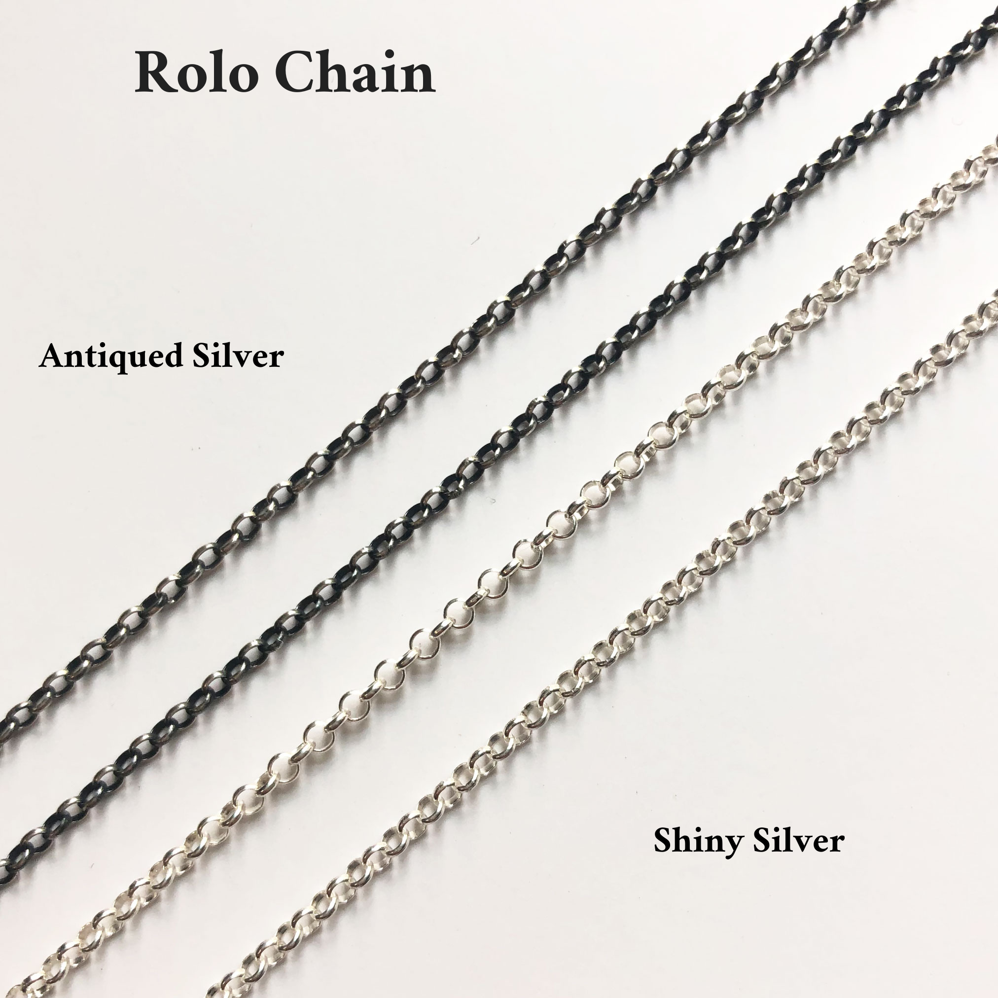 Rolo chain silver deals