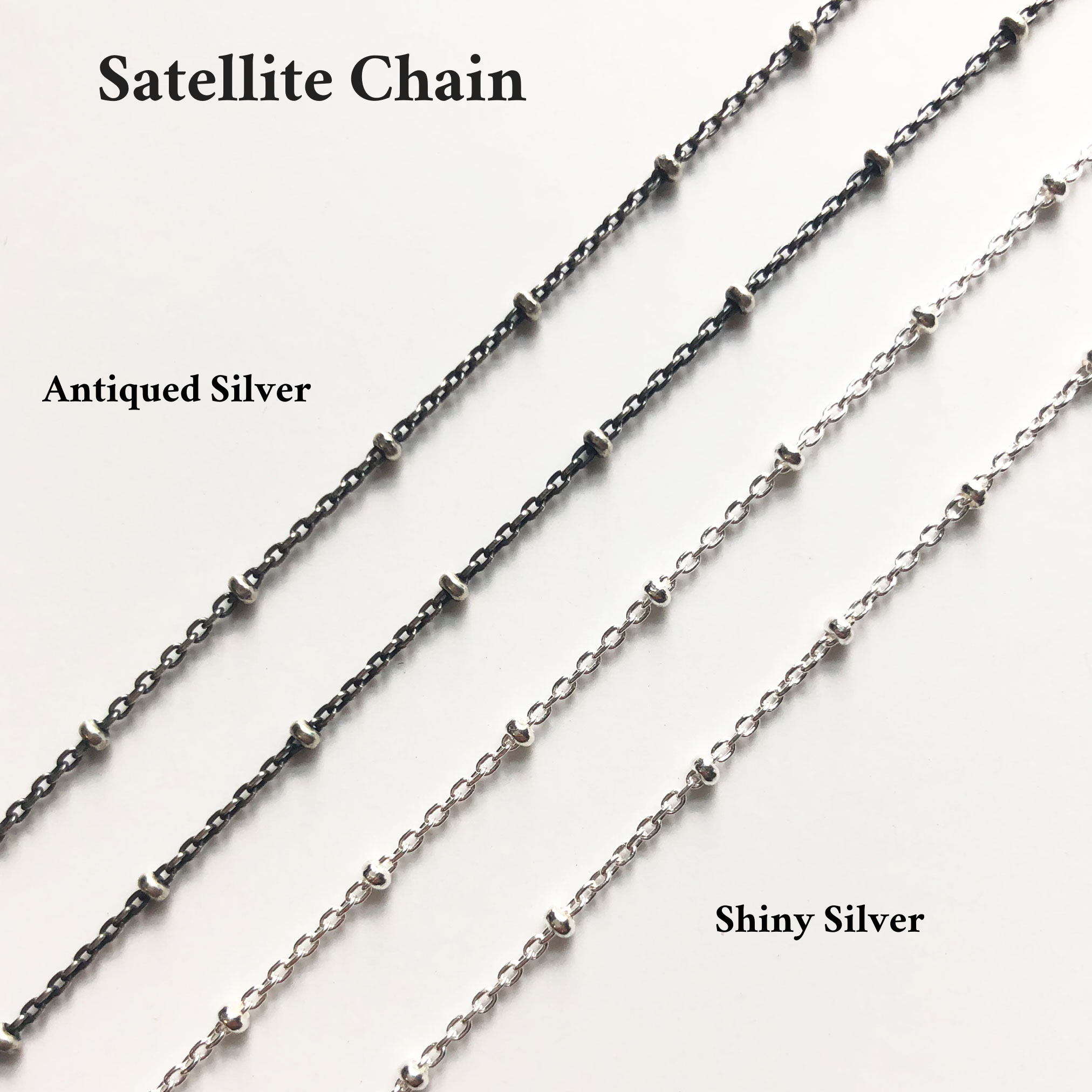 Sterling silver satellite chain clearance