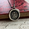 friendship wax seal necklace dark