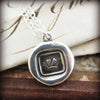 Butterfly wax seal necklace