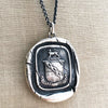 Carpe diem crest necklace