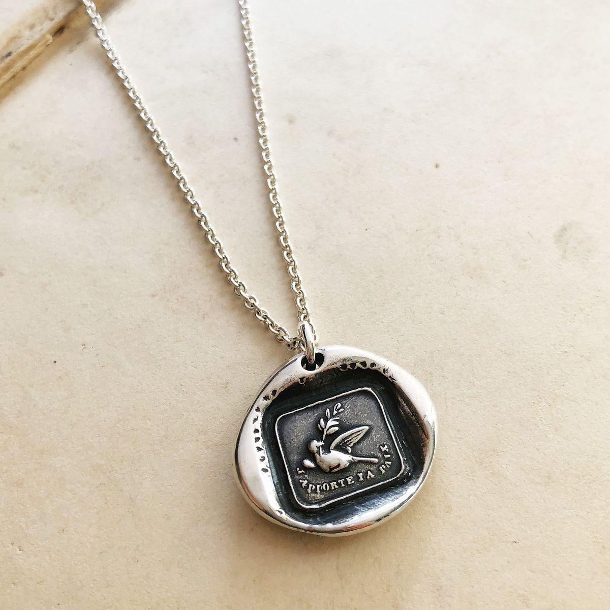 Peace dove necklace dove