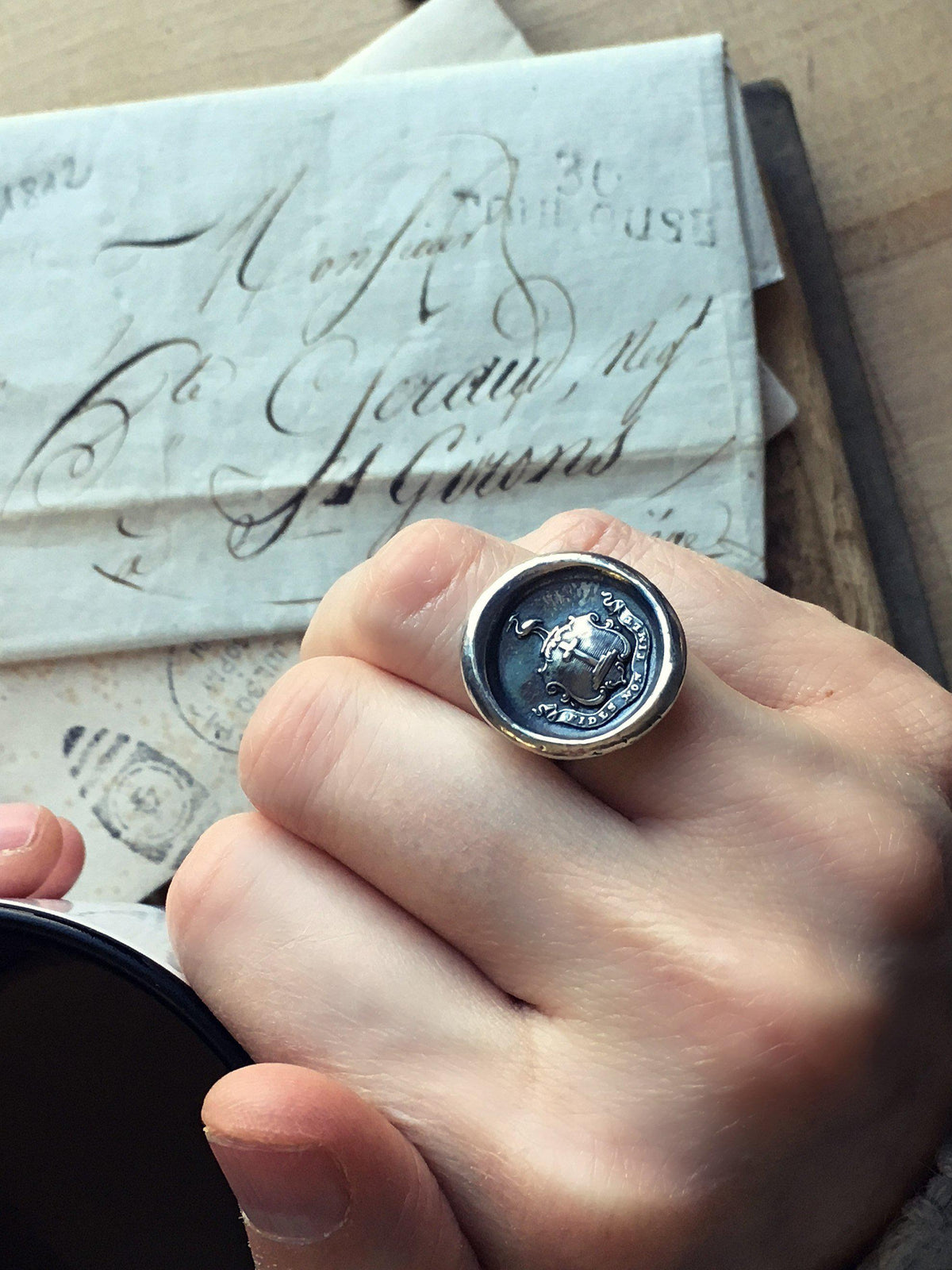 Faith wax seal ring