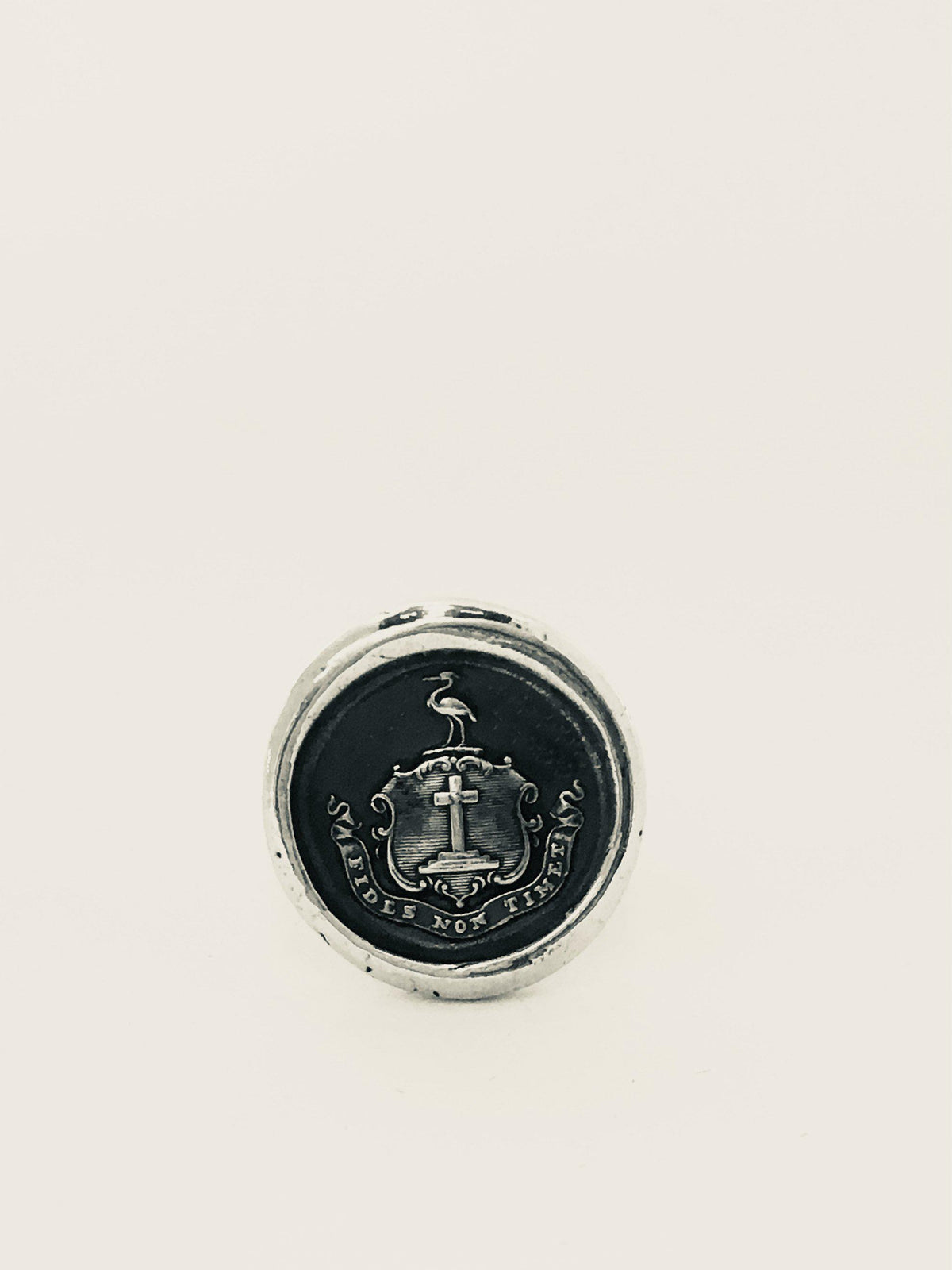 Faith wax seal ring close up