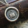 Faith wax seal necklace