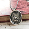 Friendship wax seal necklace