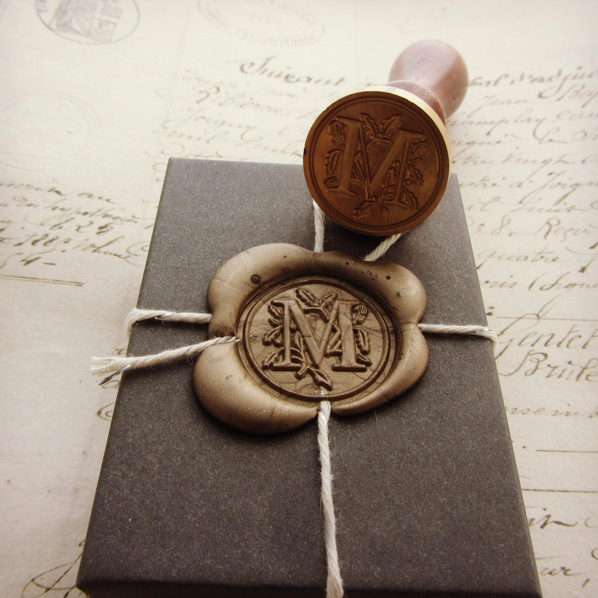 Custom Gift Wrap for Wax Seal Jewelry with seal