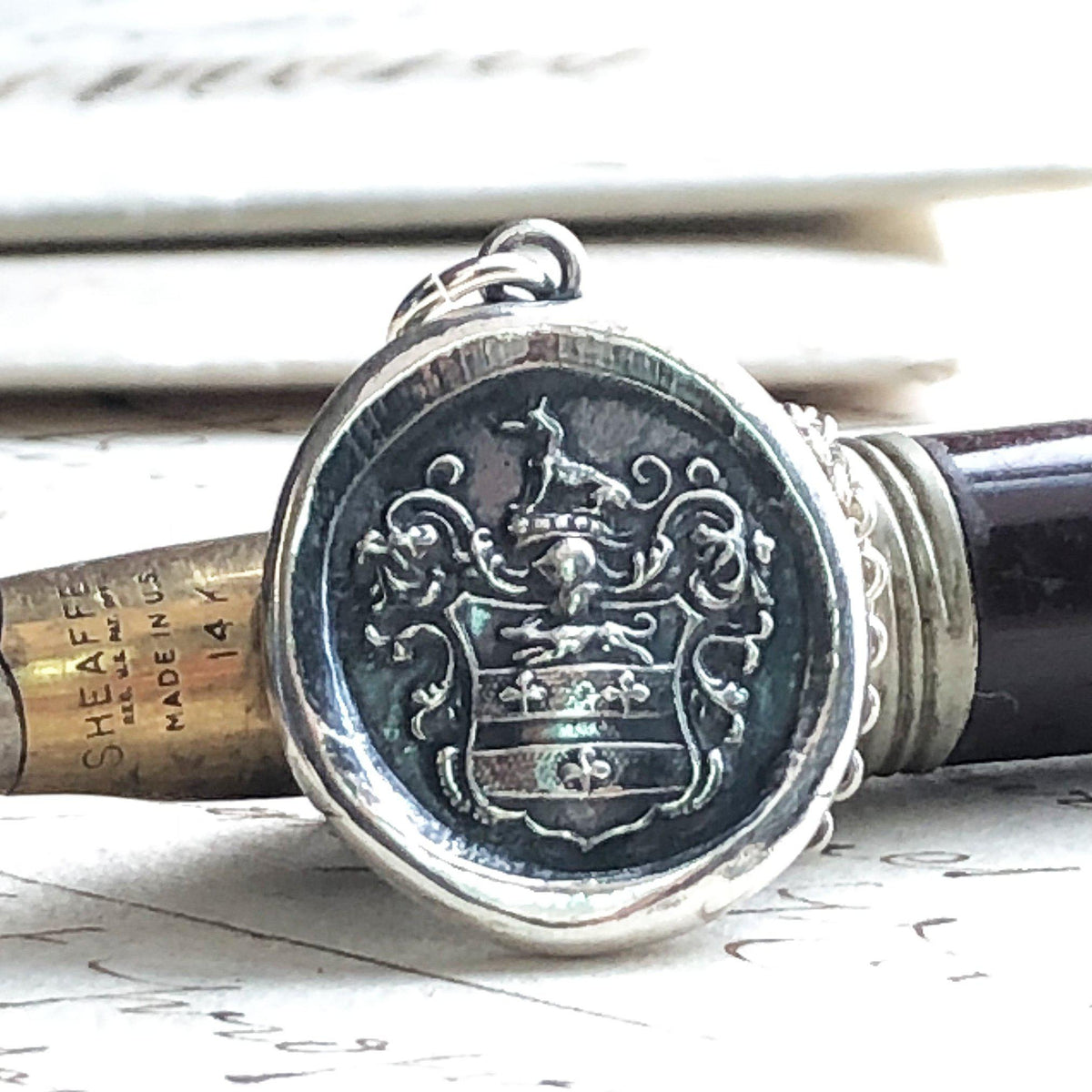 Greyhound Wax Seal Crest | Courage and Loyalty