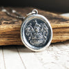 Greyhound crest necklace