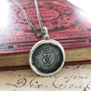 Harp wax seal necklace