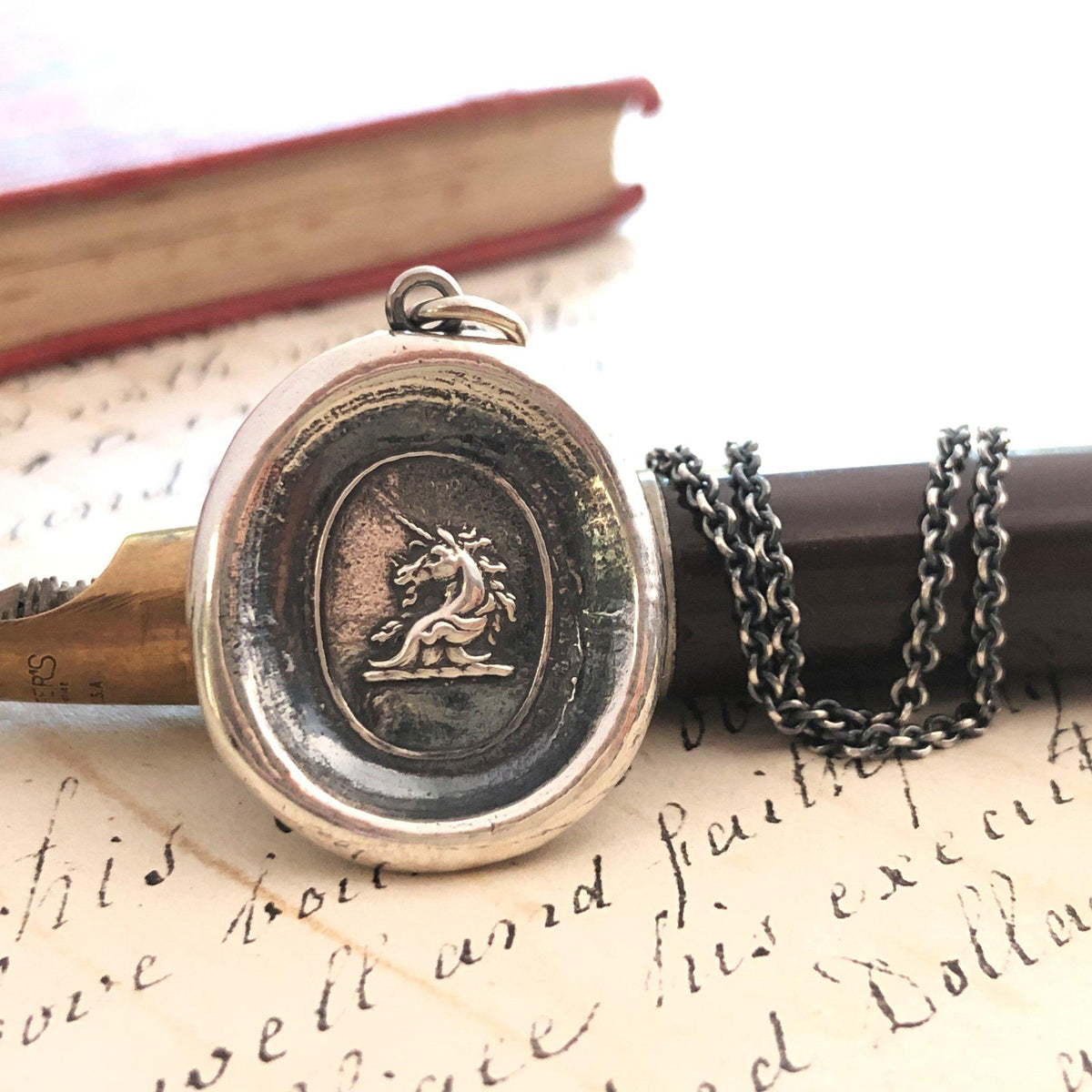 Unicorn wax seal ona. pen