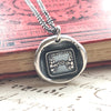 Long distance wax seal necklace