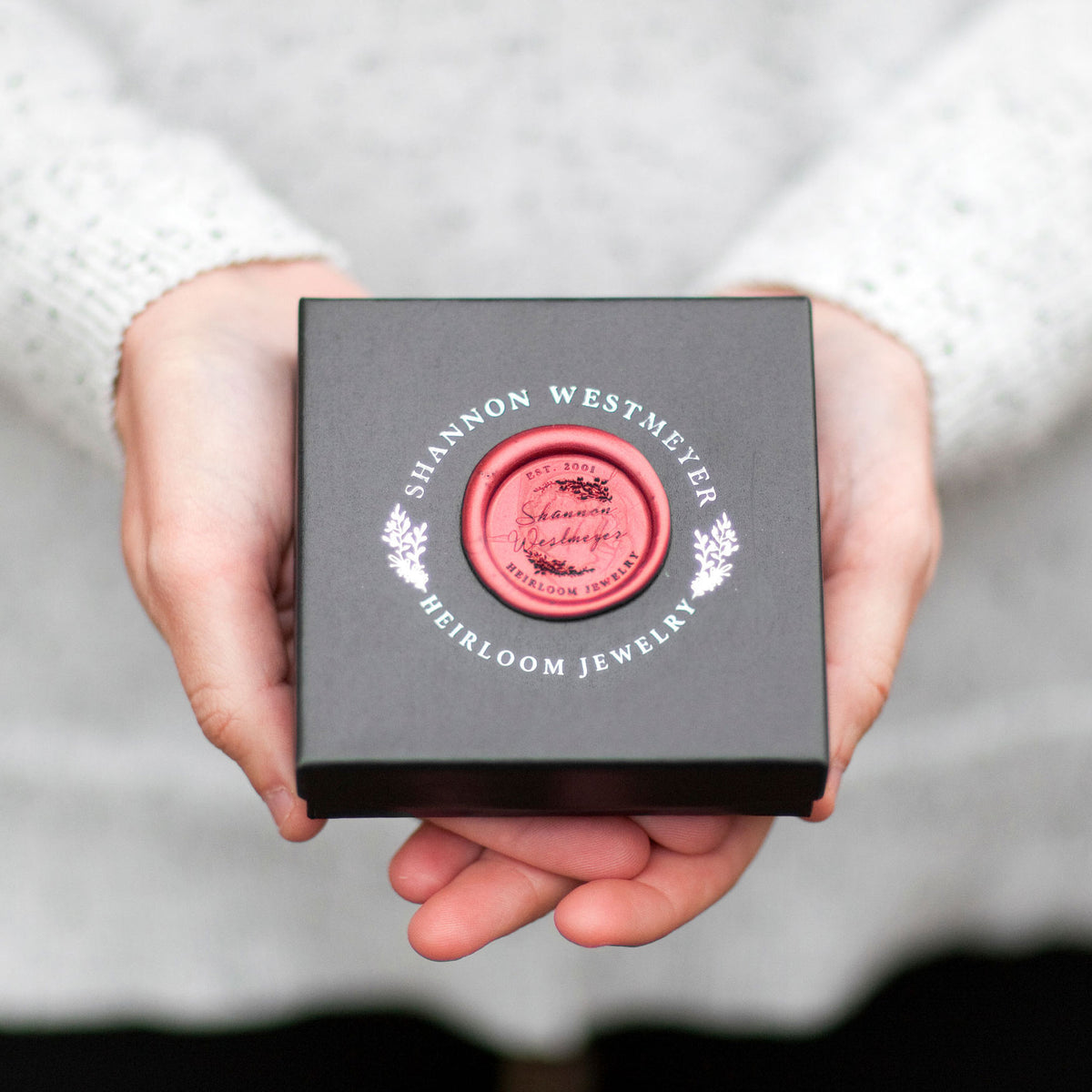 Faith leaning on hope wax seal packaging