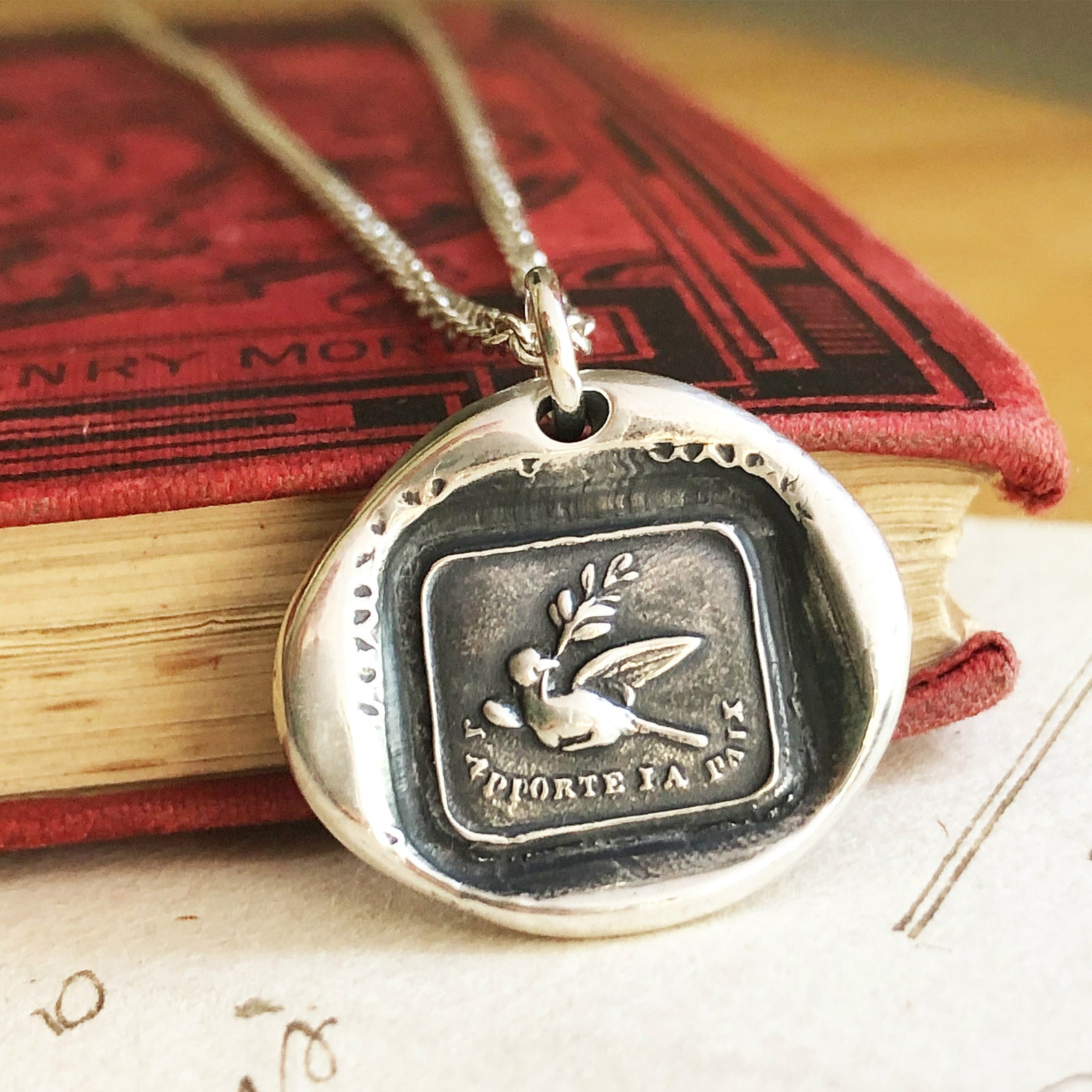 Peace dove necklace
