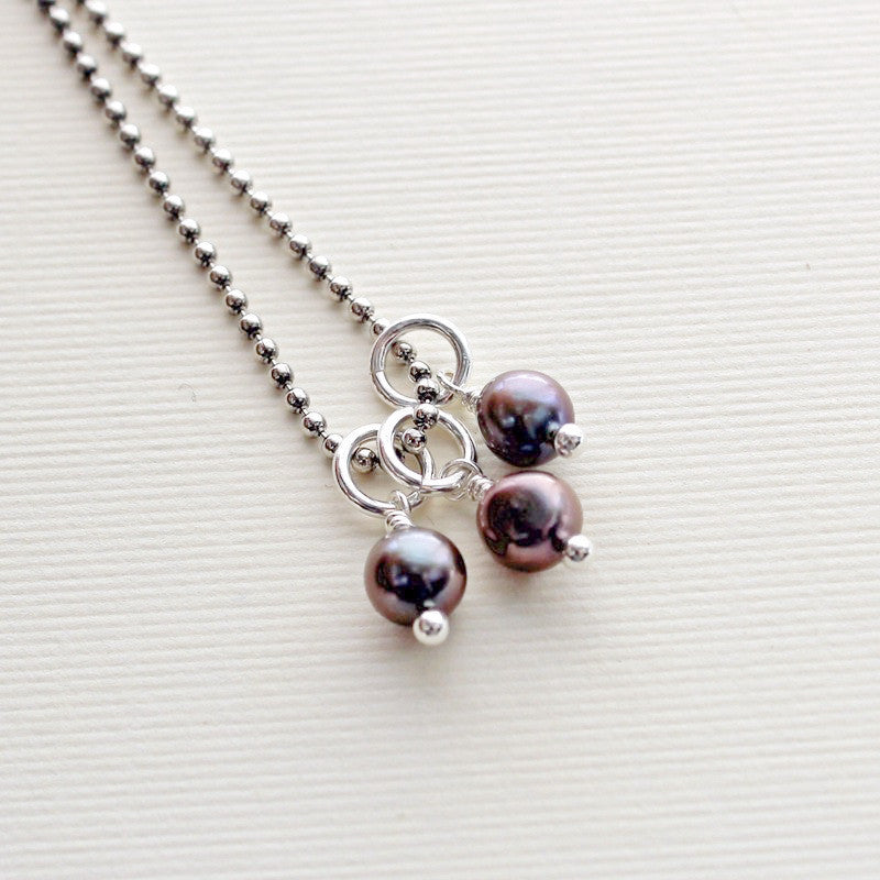 Peacock pearl add on with chain