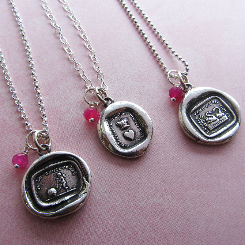 add a stone - Small Hot Pink Chalcedony Stone-Shannon Westmeyer Jewelry