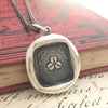 Shamrock wax seal necklace
