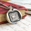 Snail wax seal necklace