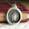 Truth and sincerity wax seal necklace