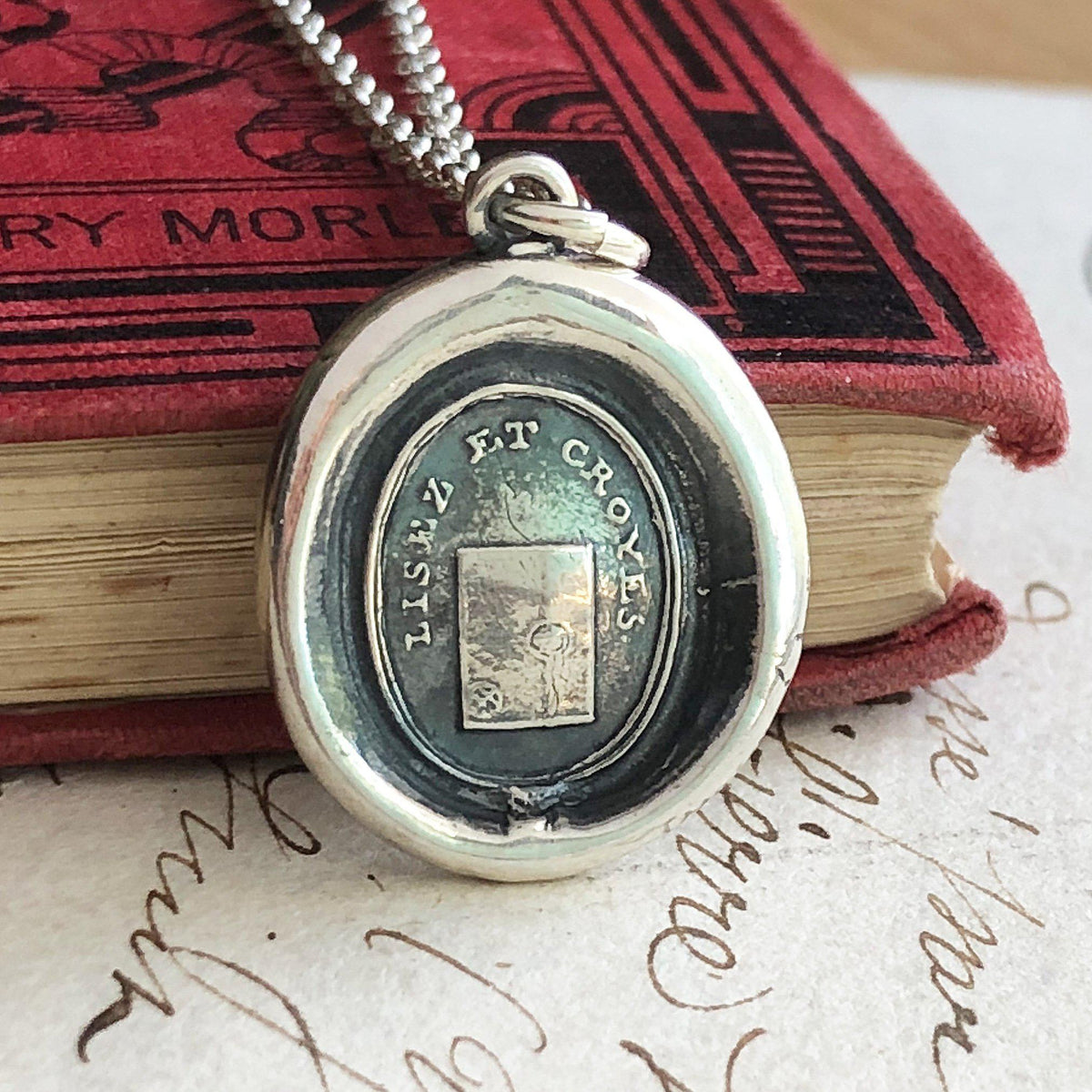 Read &amp; Believe Wax Seal Necklace | Truth &amp; Sincerity